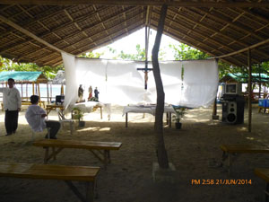 Beach Wedding Reception